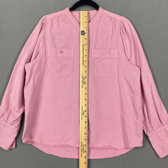 J. Crew Point Sur Button Up Shirt Purple Twill - Picture 12 of 12